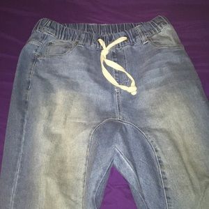 Jean joggers